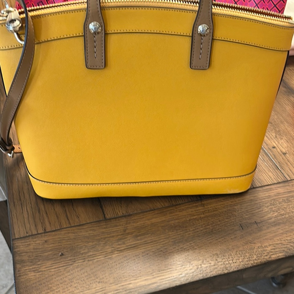 Henri Bendel Yellow Satchel Bag - Picture 3 of 9